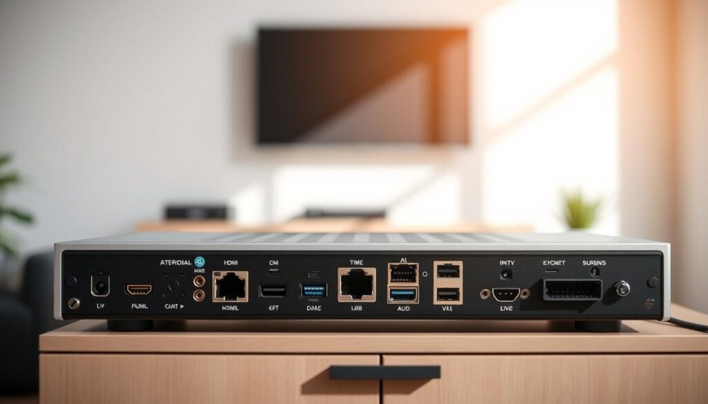 Technische Anschlüsse für Receiver
