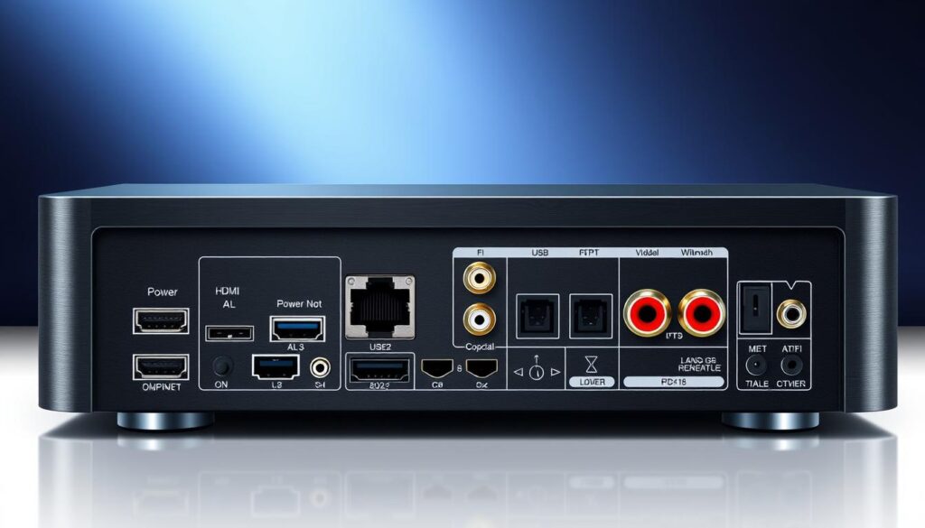 Technische Anschlüsse für Receiver